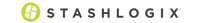 Modern STASHLOGIX logo with green icon and bold black text on white background